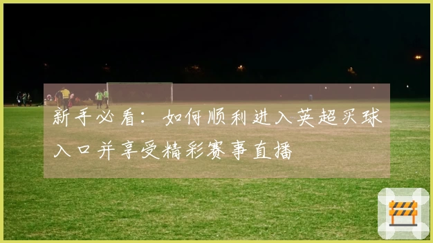 新手必看:如何顺利进入英超买球入口并享受精彩赛事直播